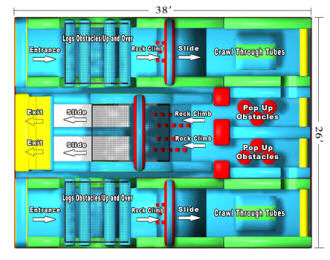 Adrenaline Rush II Obstacle Course Schematics