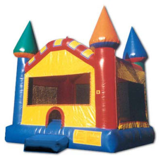 15' x 15' Primary Colors Castle MoonBounce Rental