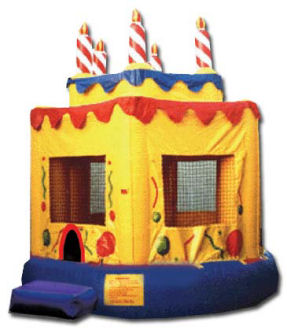15' x 15' Birthday Cake MoonBounce Rental