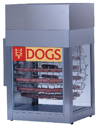 Hot Dog Rotisserie w/ Bun Steamer Concession Rental