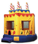 15' x 15' Birthday Cake #1 MoonBounce Rental