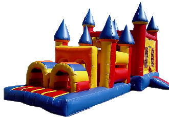 Slide & Castle Combo #1 Rental Front View