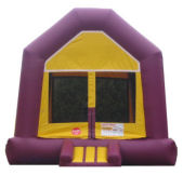 15' x 15' Purple Fun House MoonBounce Rental