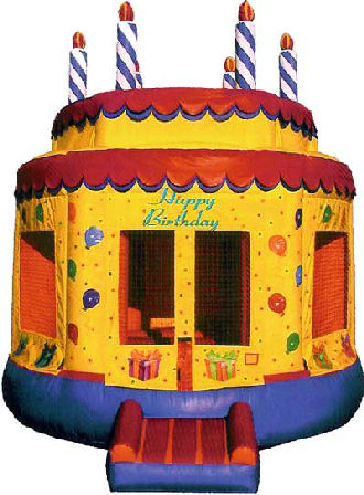 15' x 15' Birthday Cake #2 MoonBounce, Bounce House or Moonwalk Rental